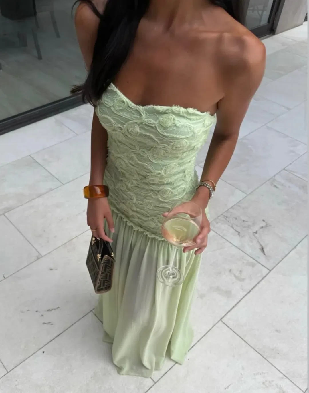 Jefre Sei Renata Dress Mint Size Small/8 for rent on The Volte - main image