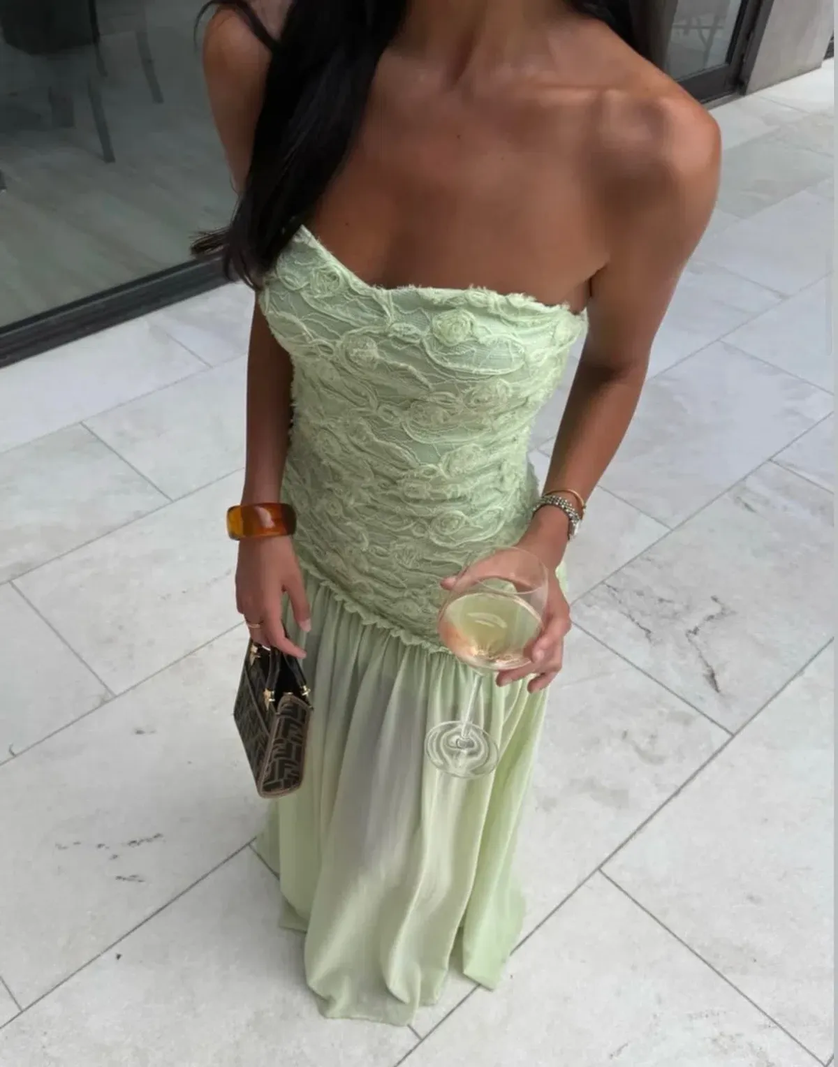 Jefre Sei Renata Dress Mint Size Small/8 for rent on The Volte - main image