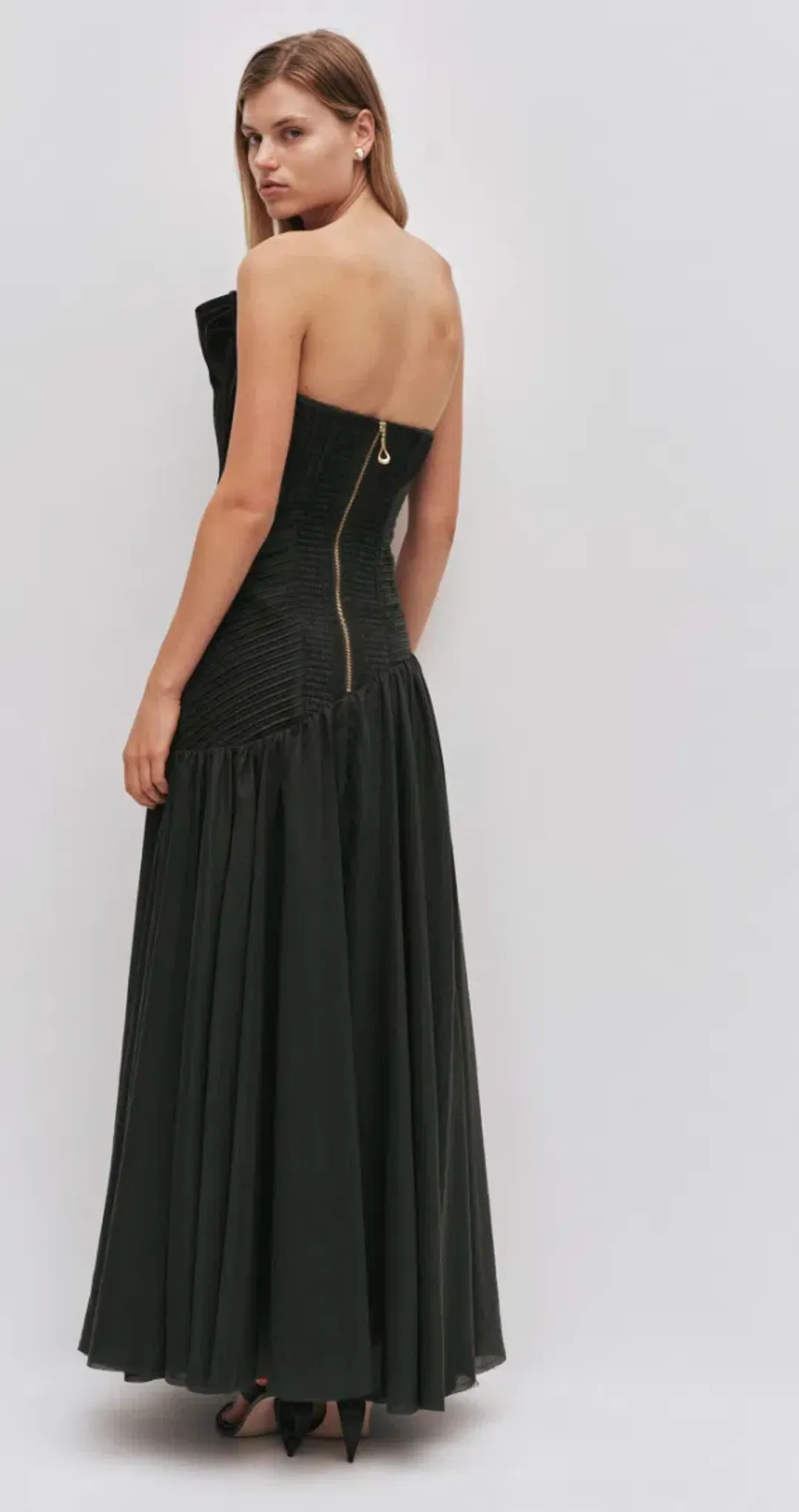 AJE Aquiline Gown (hunter green)  for rent on The Volte - main image