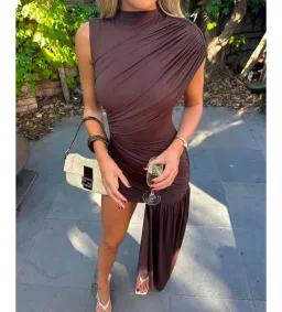 De La Vali Ravena Mini Dress in Chocolate Size AU8 for rent on The Volte - image 2