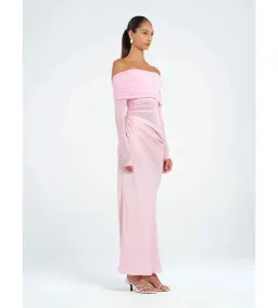 Benni Yasmin Off Shoulder Maxi Dress in Pink Size AU10 for rent on The Volte - image 2
