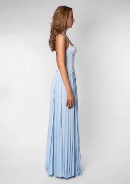 Fenity Gaia Halter Maxi Dress in Blue Size XS / AU 6 for rent on The Volte - image 2