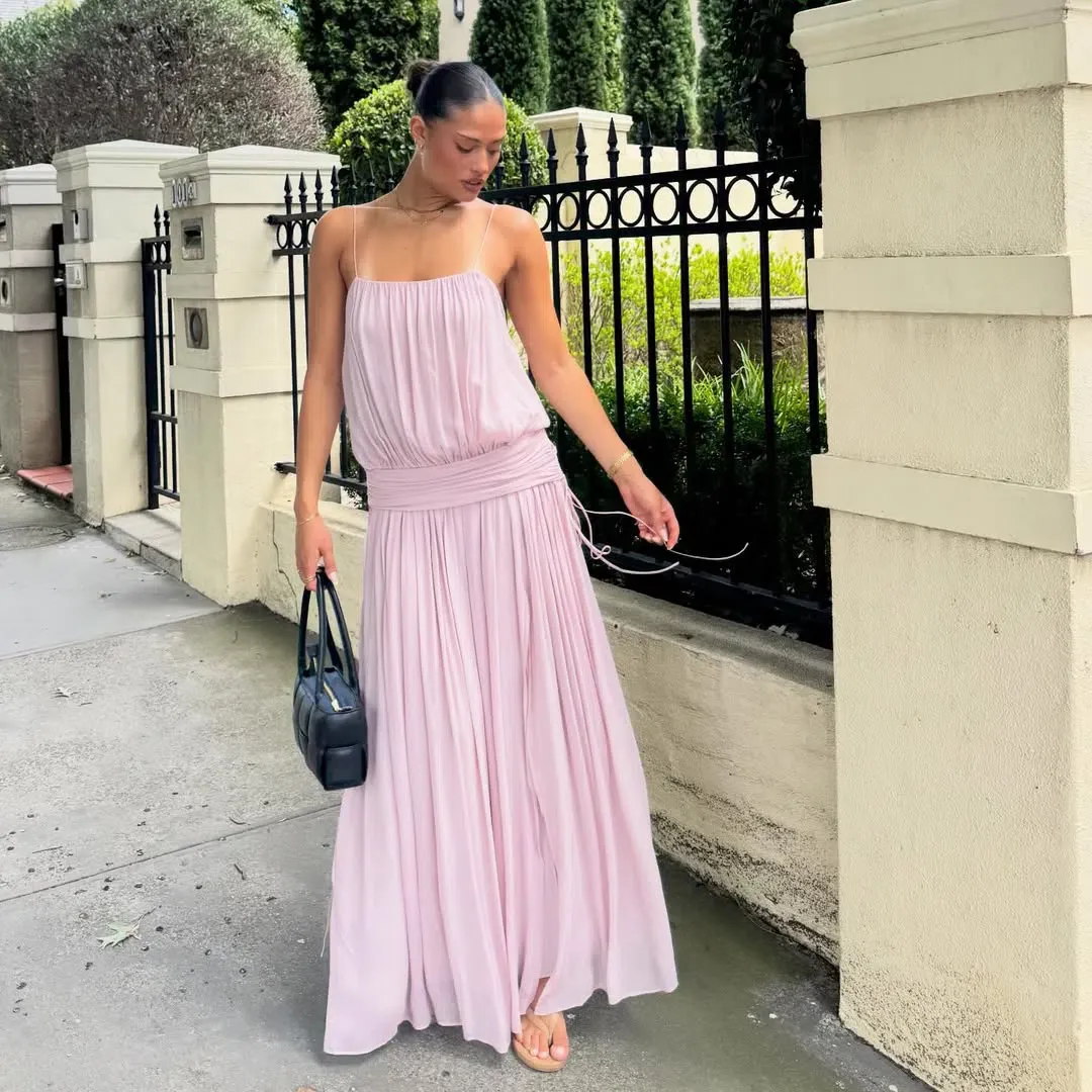 Bec + Bridge Camille Blouson Dress in Mauve Size S/8 for rent on The Volte - main image