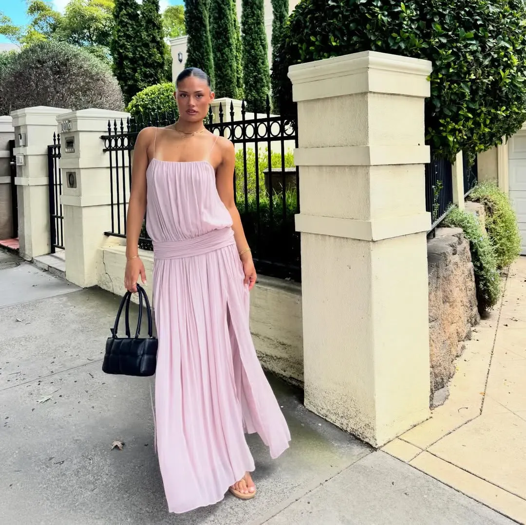 Bec + Bridge Camille Blouson Dress in Mauve Size S/8 for rent on The Volte - main image