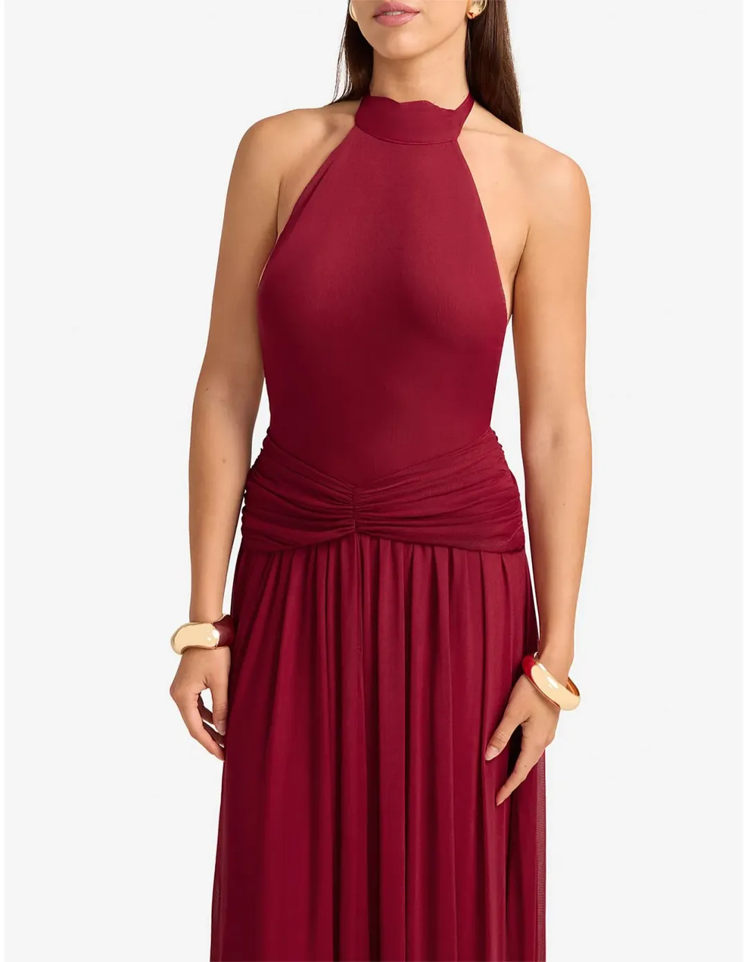 Runaway The Label Vanessa Maxi Dress Red Size 10 for rent on The Volte - main image