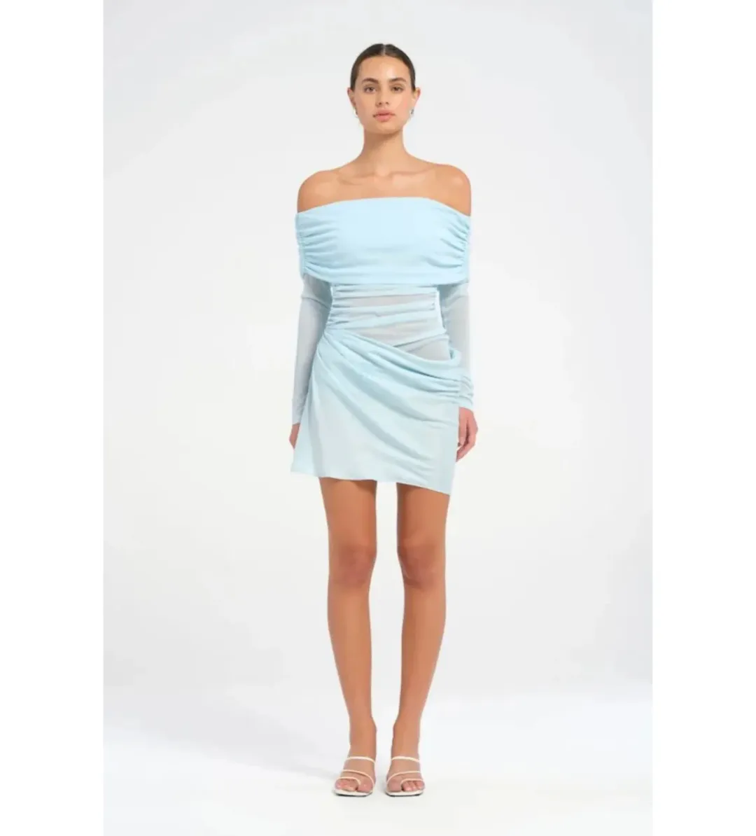 Benni Luca Mini Dress in Ice Size AU8 for rent on The Volte - main image