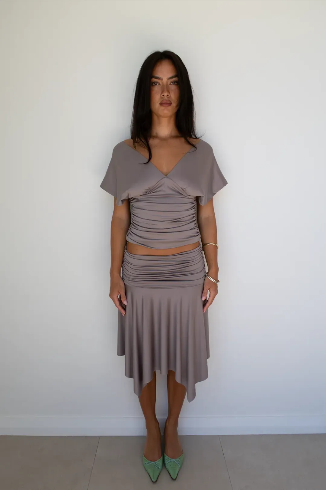 Hntr the Label Andi Set in Slate size XS for rent on The Volte - main image