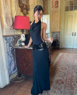 Ance Gria Adele Black dress size 8/S for rent on The Volte - image 4