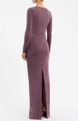Rebecca Vallance Nala Long Sleeve Maxi Dress Mauve Size 10 for rent on The Volte - image 2