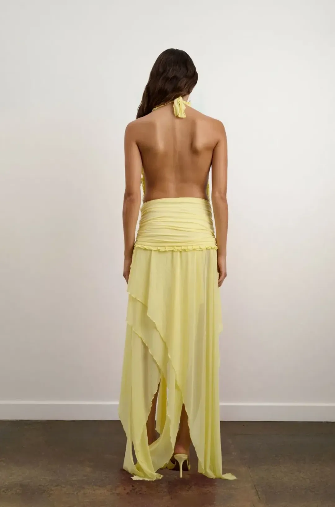 DZO  Morena Dress in Petal Yellow - Size Small for rent on The Volte - main image