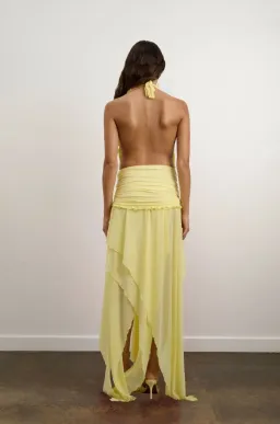 DZO  Morena Dress in Petal Yellow - Size Small for rent on The Volte - image 3