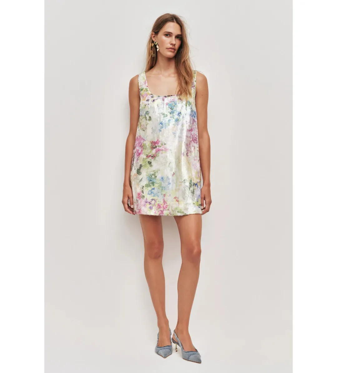 Aje Dahlia Mini Dress in Lavandula Size 12 for rent on The Volte - main image