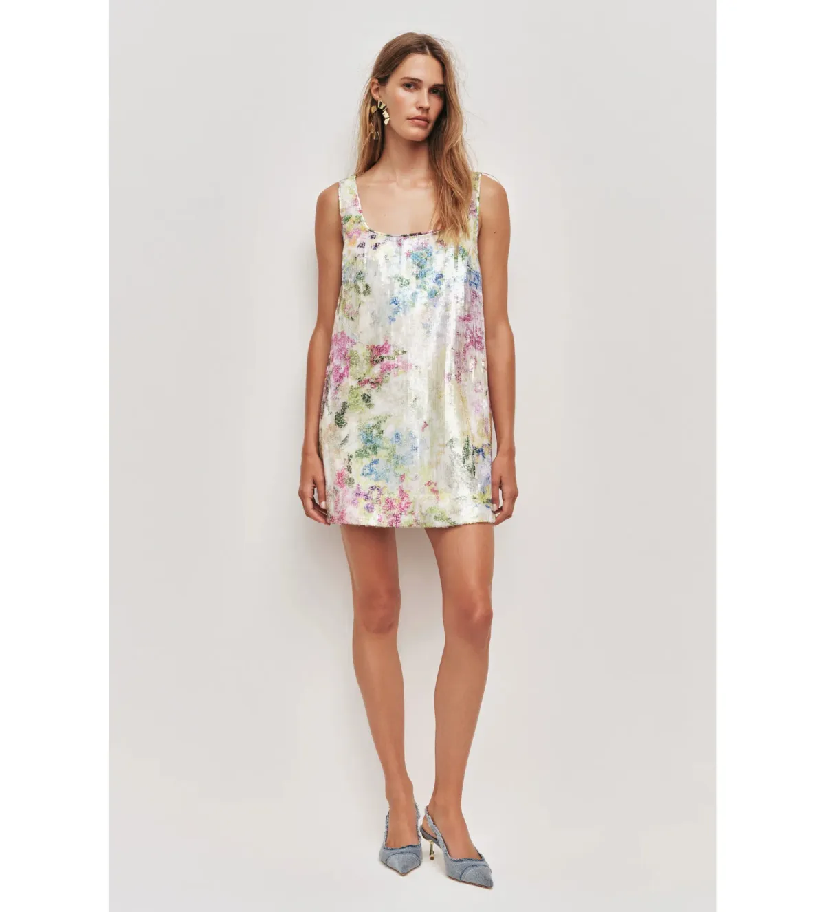 Aje Dahlia Mini Dress in Lavandula Size 12 for rent on The Volte - main image