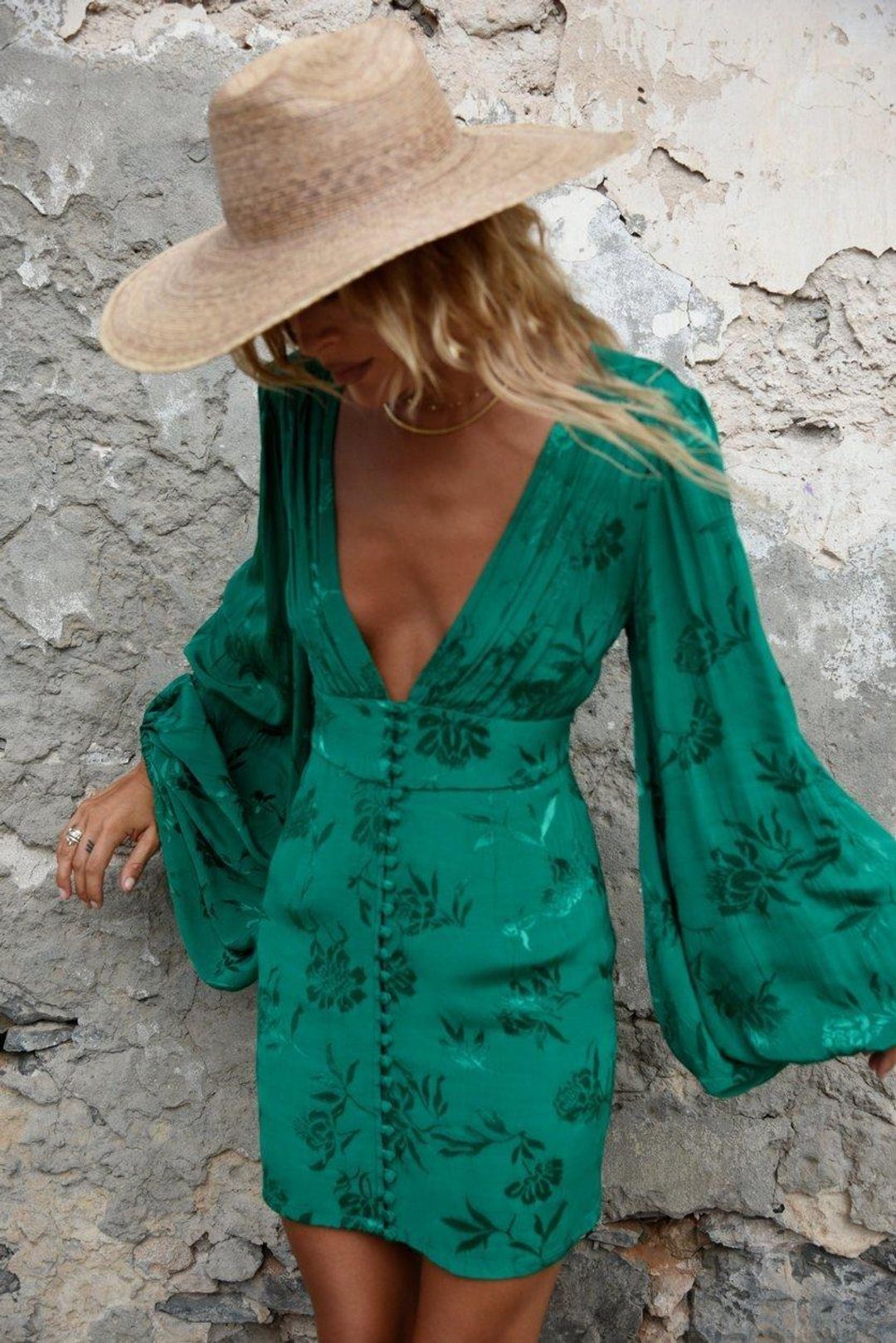 Rat & Boa Isabella Dress Green Size S/Au 8 for rent on The Volte - main image