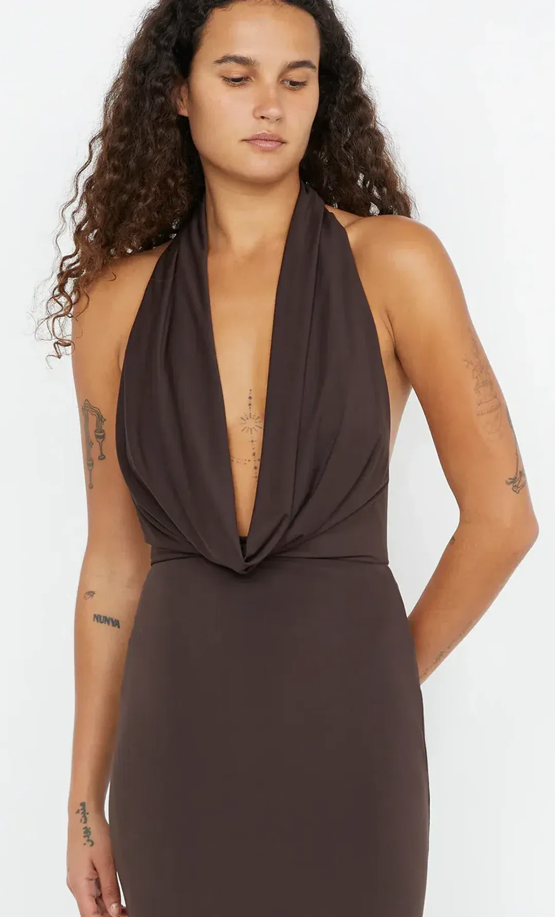 Bec & Bridge Nessie Cowl Neck Maxi Dress AU 12 for rent on The Volte - main image