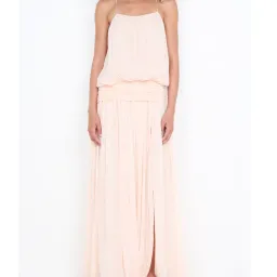 Bec and Bridge Camille Blouson Dress Peach for rent on The Volte - image 2