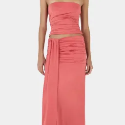 Ownley Rihannon Top and Saskia Skirt Set Coral for rent on The Volte - image 2