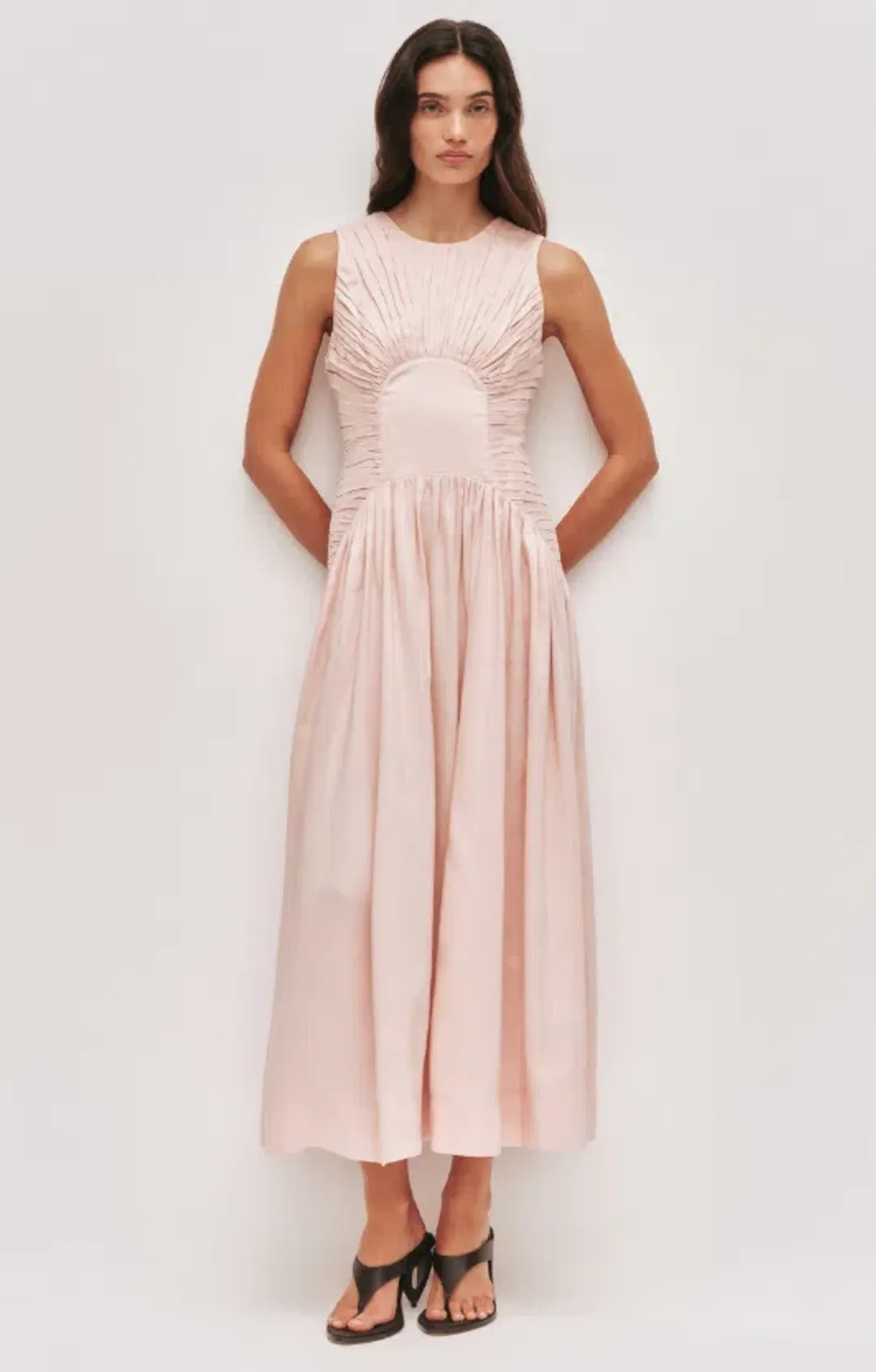 AJE Medea Maxi Dress Tea Blossom Size 8 for rent on The Volte - main image