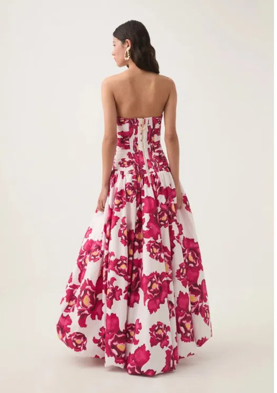 Aje Behold Maxi Dress Boldly Blooming Pink Floral Size 10 for rent on The Volte - main image