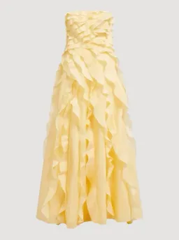 Aje Allaire Gown in Butter Yellow Size 16 for rent on The Volte - image 3