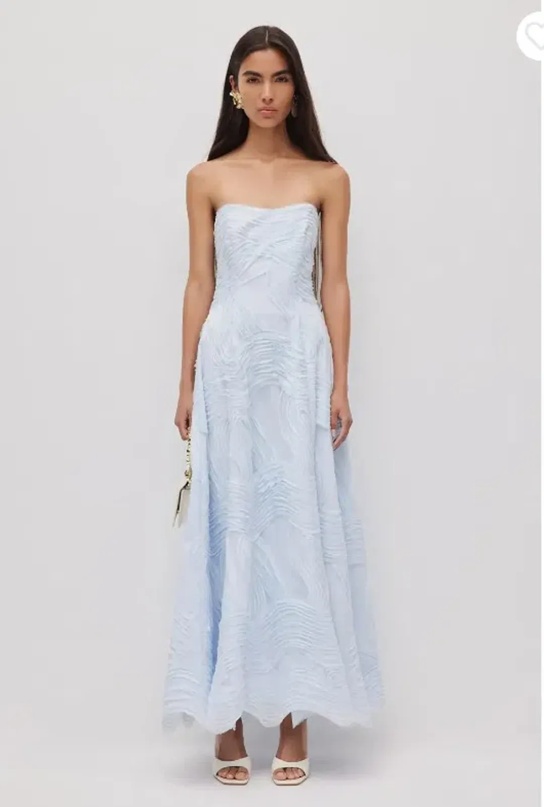 Aje Wave Gown in Pastel Blue Size 12 for rent on The Volte - main image