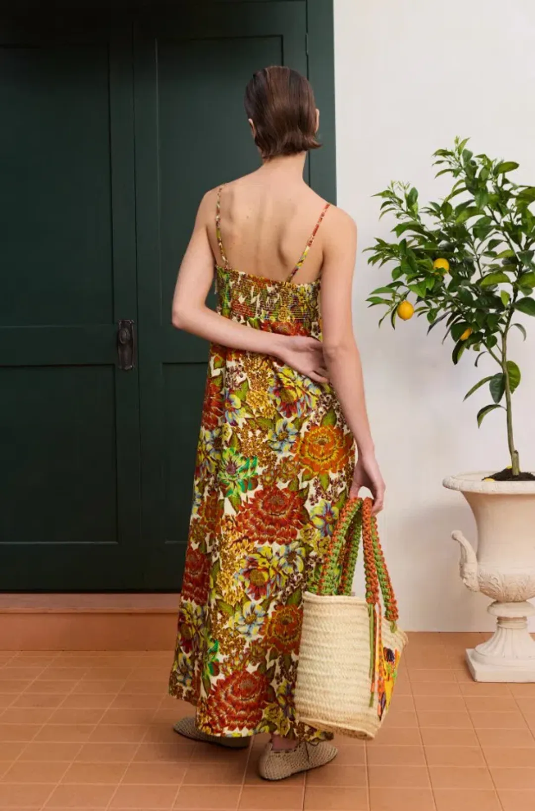 ALEMAIS LANA SQUARE NECK DAY DRESS for rent on The Volte - main image