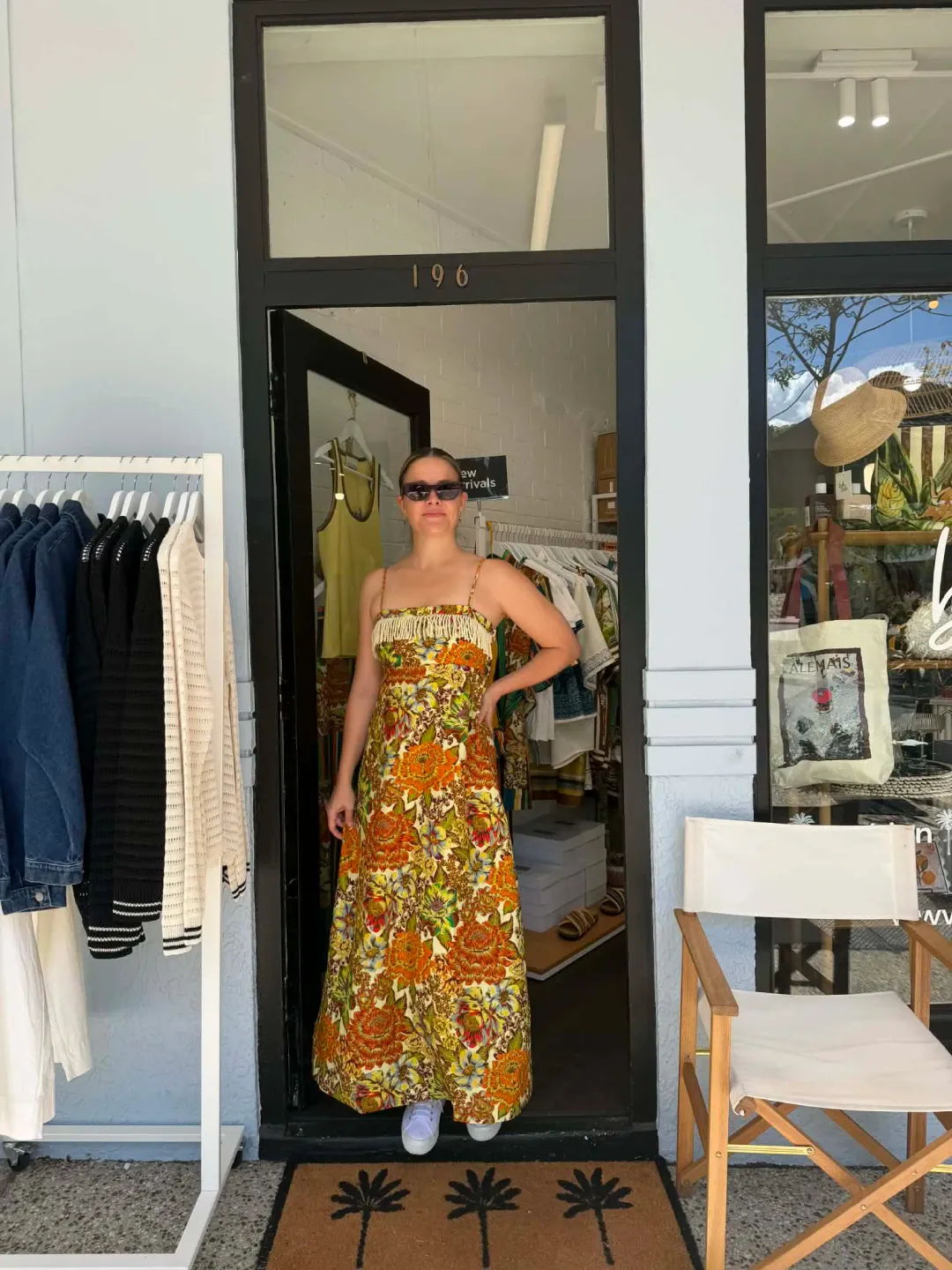 ALEMAIS LANA SQUARE NECK DAY DRESS SIZE 10 for rent on The Volte - main image