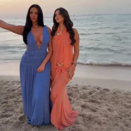 Abyss By Abby DEBUT Maxi In Orange Size Small for rent on The Volte - image 5