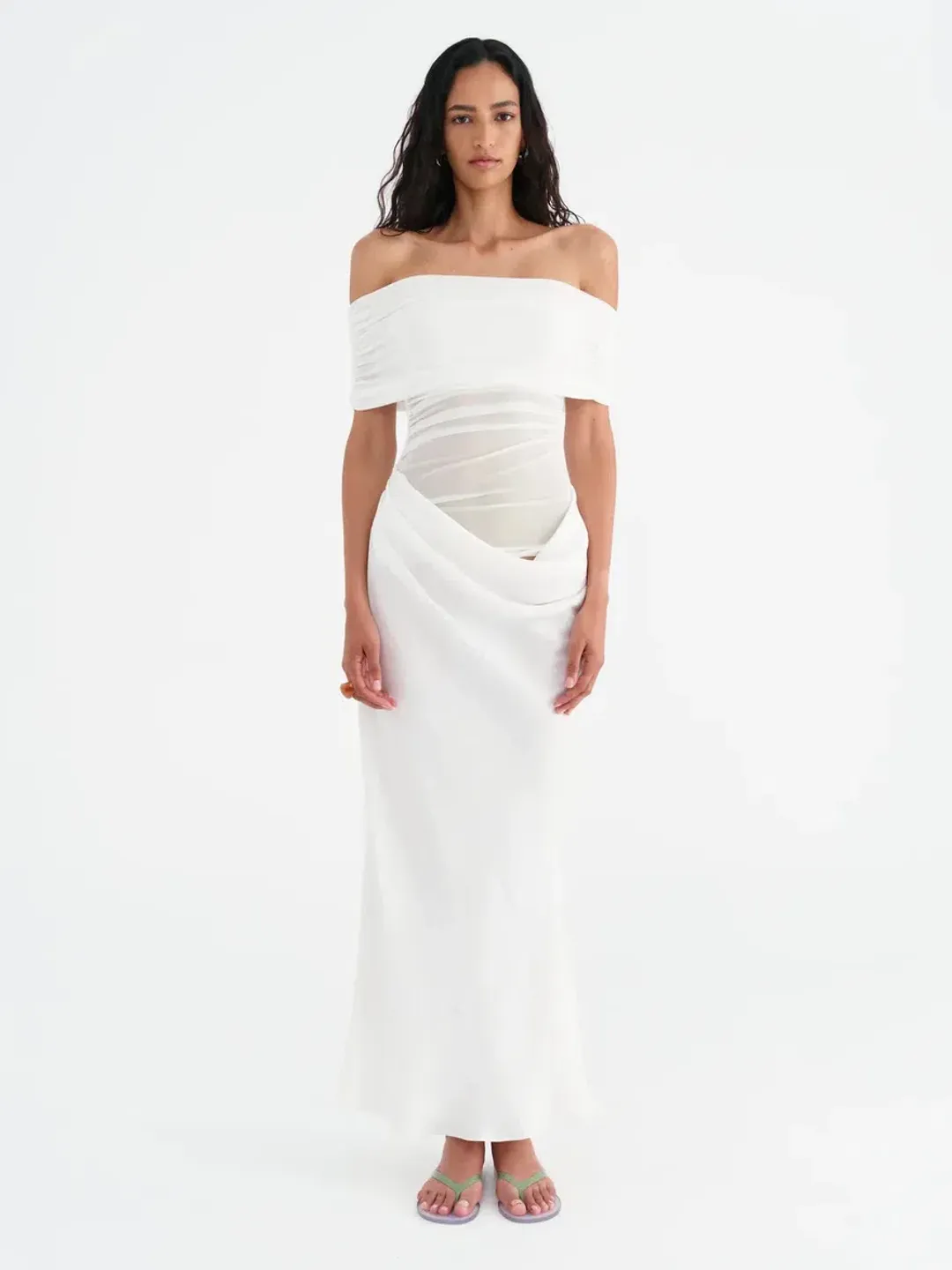 Benni Nico Off Shoulder Maxi for rent on The Volte - main image
