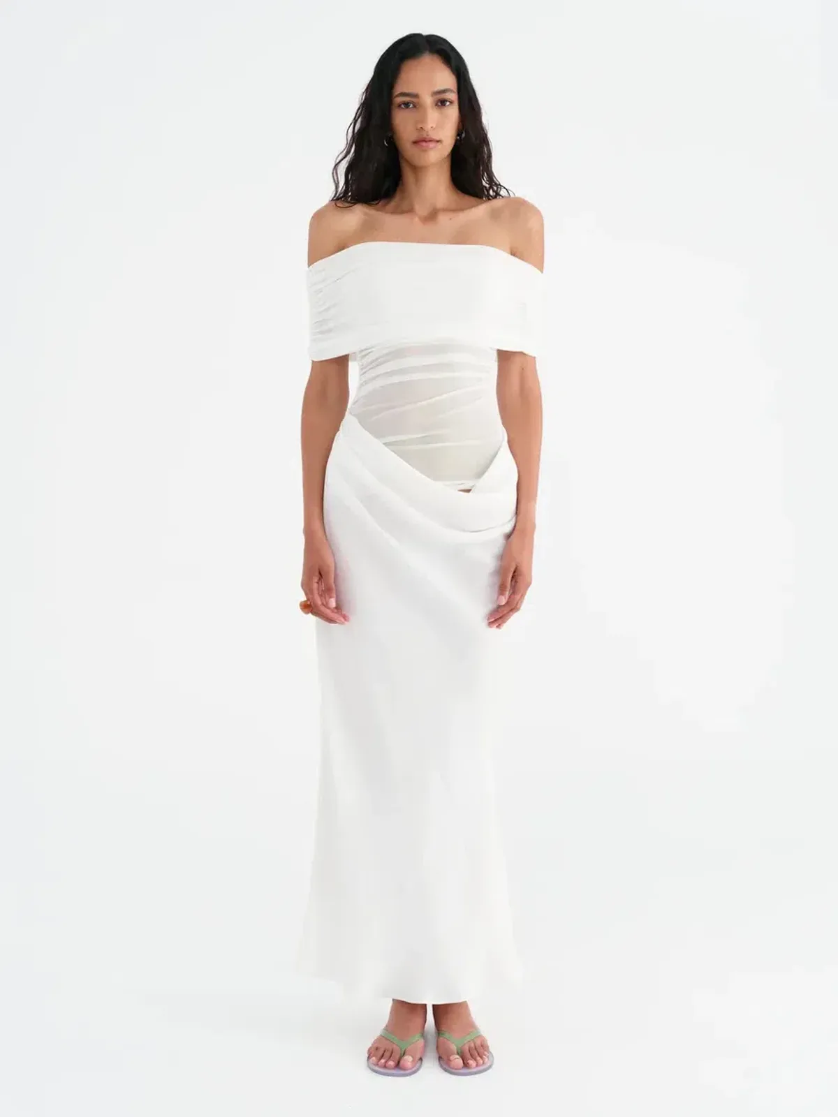 Benni Nico Off Shoulder Maxi for rent on The Volte - main image