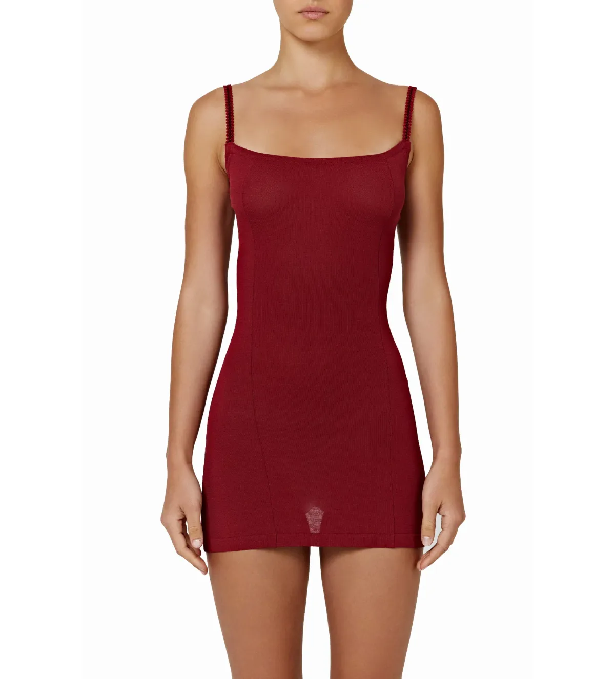 Bamba Swim Romanza Dress and Cardigan Set Rosso Size XS/AU 6 for rent on The Volte - main image
