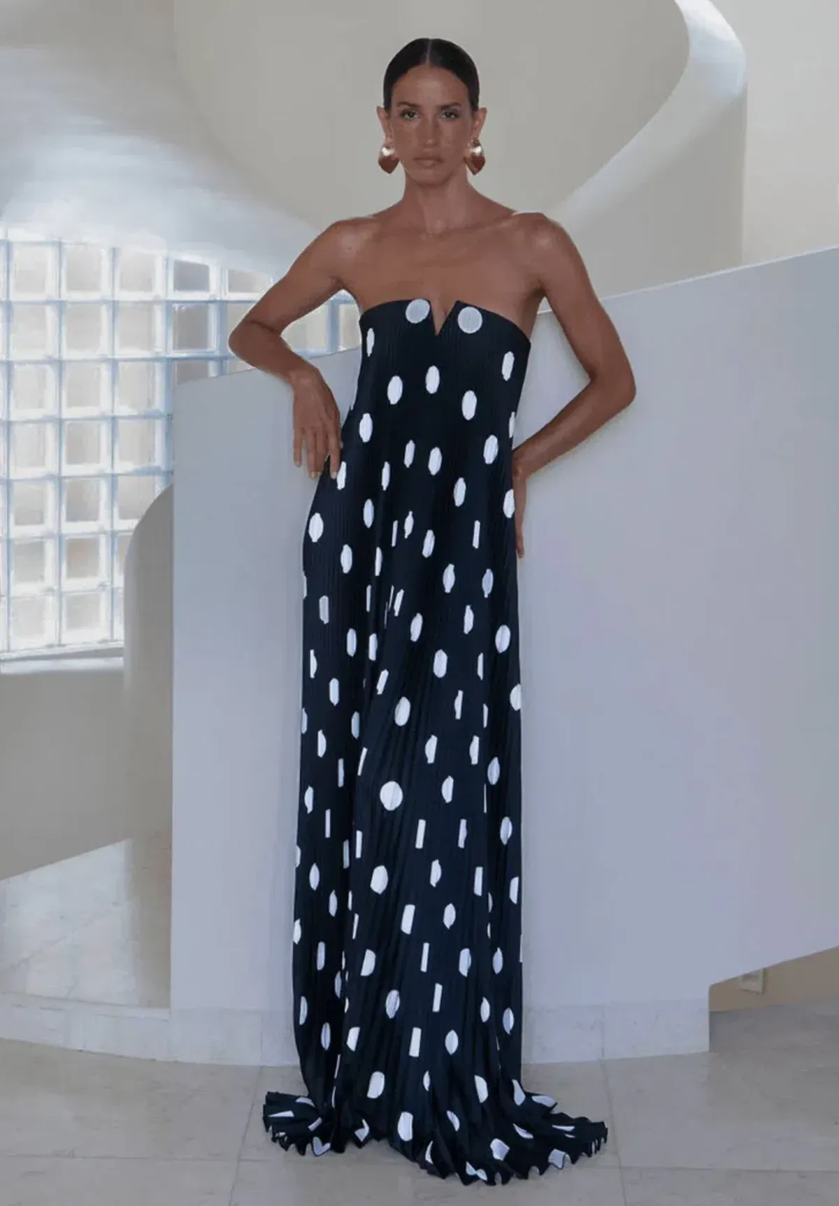 Lidee Black Tie Gown Polka Noir size 8  for rent on The Volte - main image
