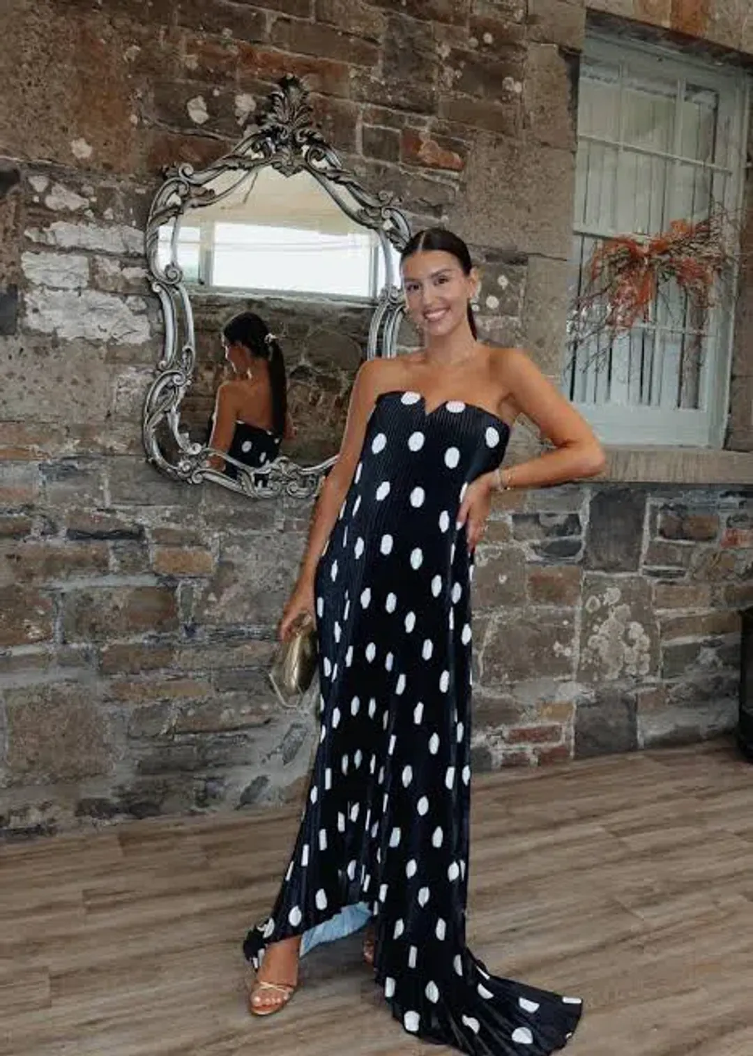 Lidee Black Tie Gown Polka Noir size 8  for rent on The Volte - main image