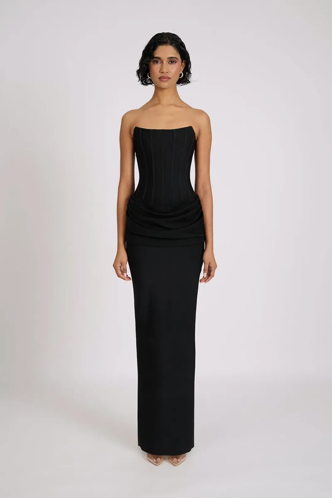 Eliya The Label Hilda Gown size 14 / XL Black  for rent on The Volte - main image