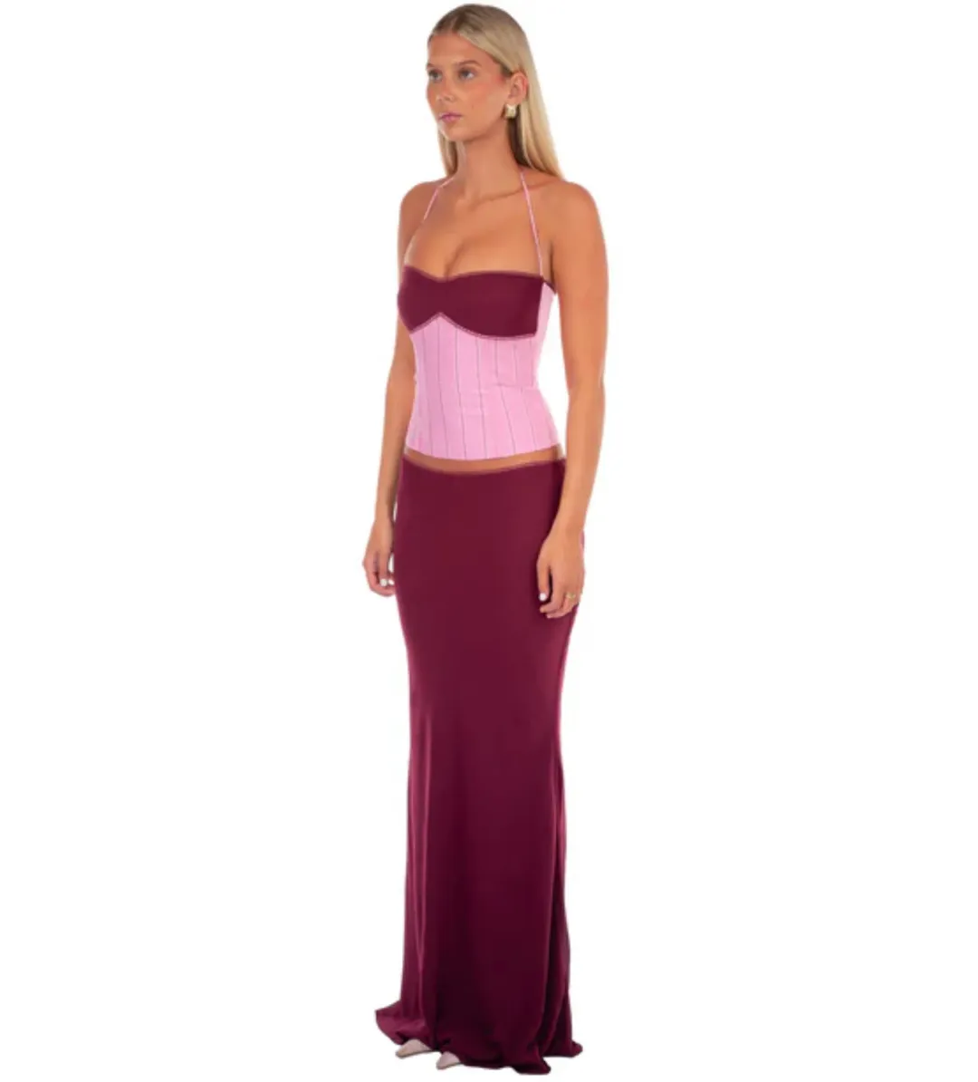 I Am Delilah Angelina Set in Sangria Size S/AU8 for rent on The Volte - main image