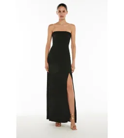 Manning Cartell Double Time Pleat Strapless Dress in Black Size AU8 for rent on The Volte - image 1