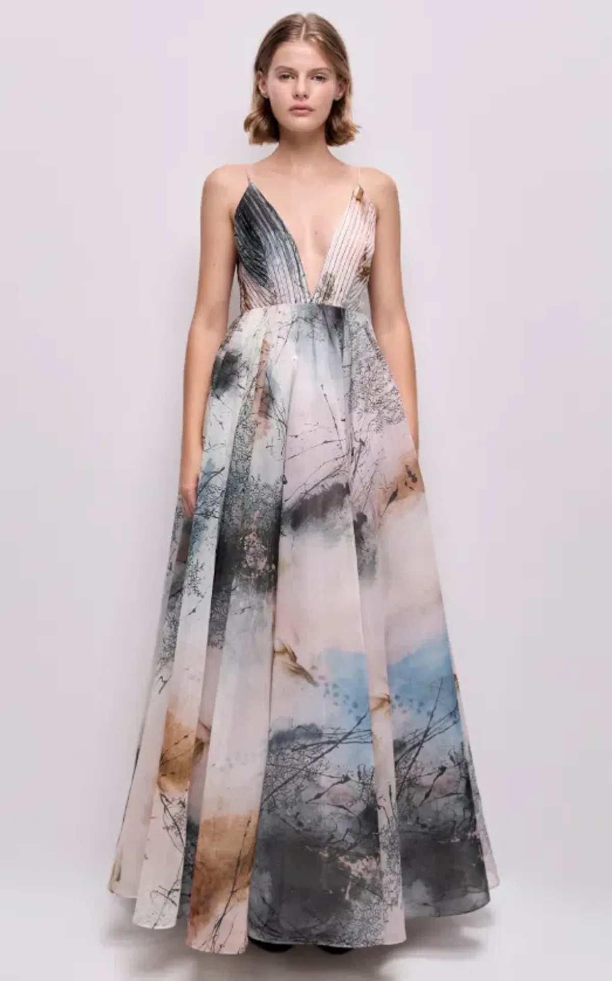 AJE Avery Gown Aria natura Size 12 for rent on The Volte - main image