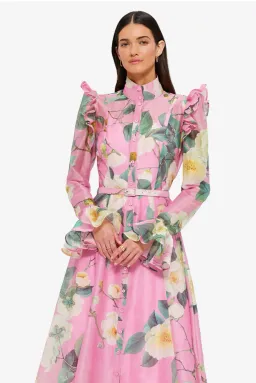 Leo Lin Katrina Butterfly Sleeve Pink Floral size 10 for rent on The Volte - image 5