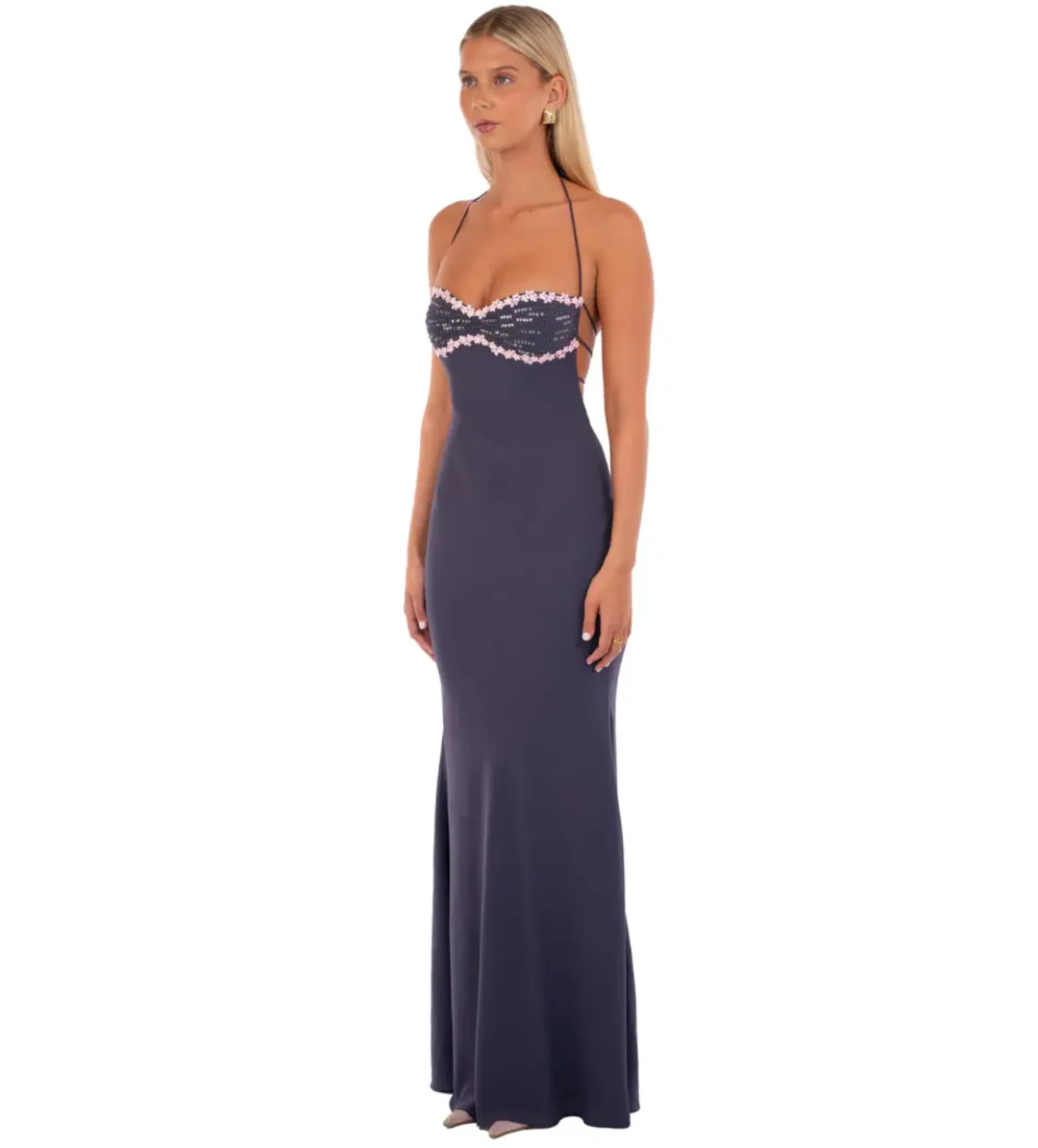 I Am Delilah Delilah Maxi Dress in Midnight Size M/AU10 for rent on The Volte - main image