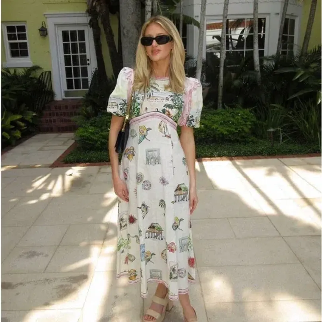 Alemais Sunset Midi Dress Size AU 12 for rent on The Volte - main image