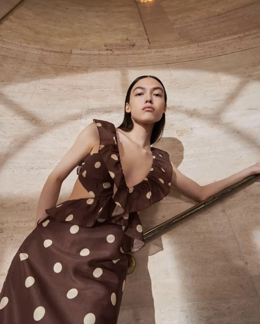 Sir the Label Vivi Frill Dress Marlon Polka Dot Size 6 for rent on The Volte - main image