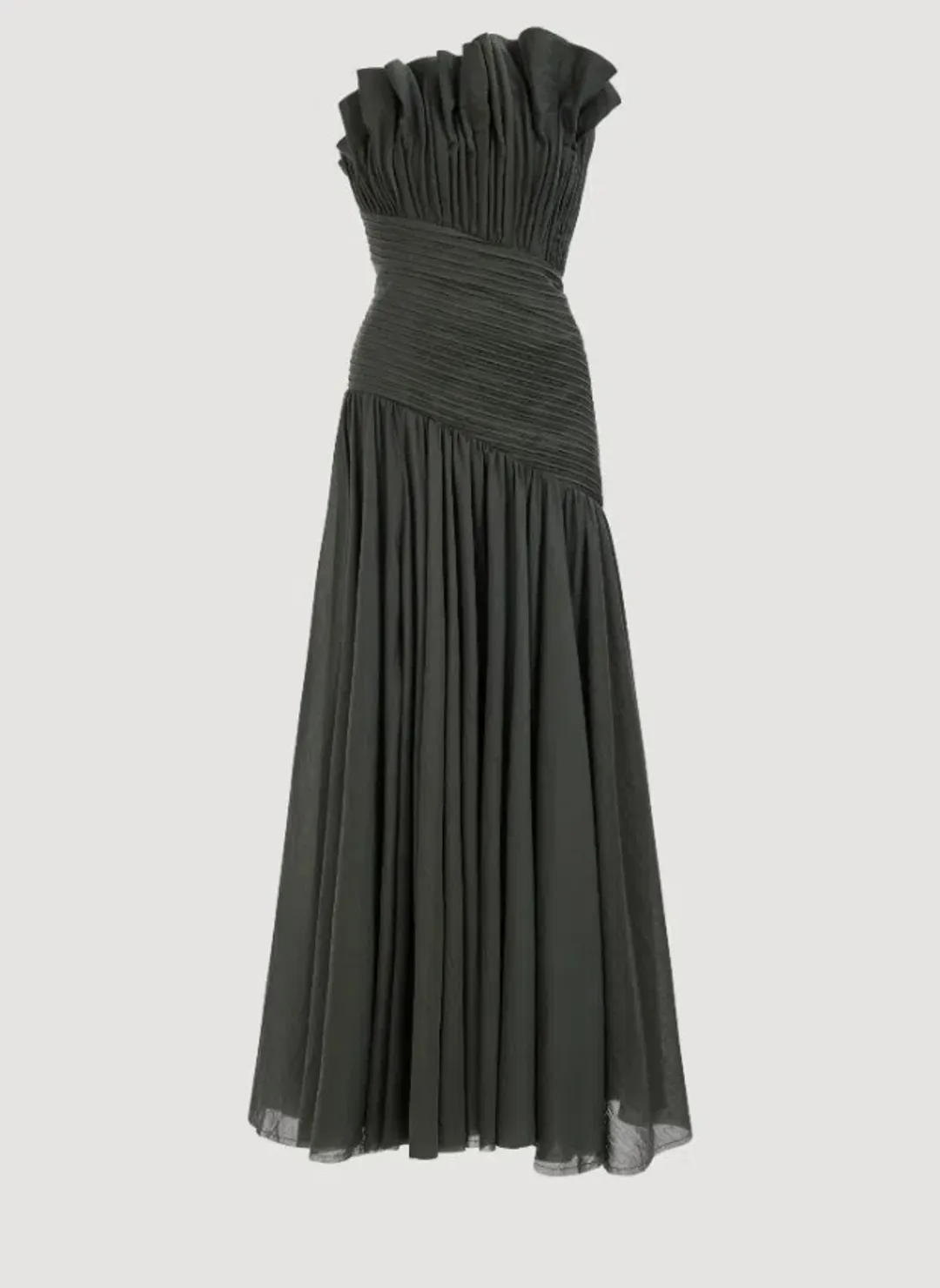 Aje Aquiline Maxi Dress in Hunter Green Size 8 for rent on The Volte - main image