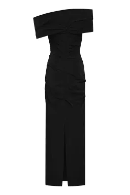 Rachel Gilbert Monique Gown Maxi Dress in Black  Size 3/ AU 12 for rent on The Volte - image 2