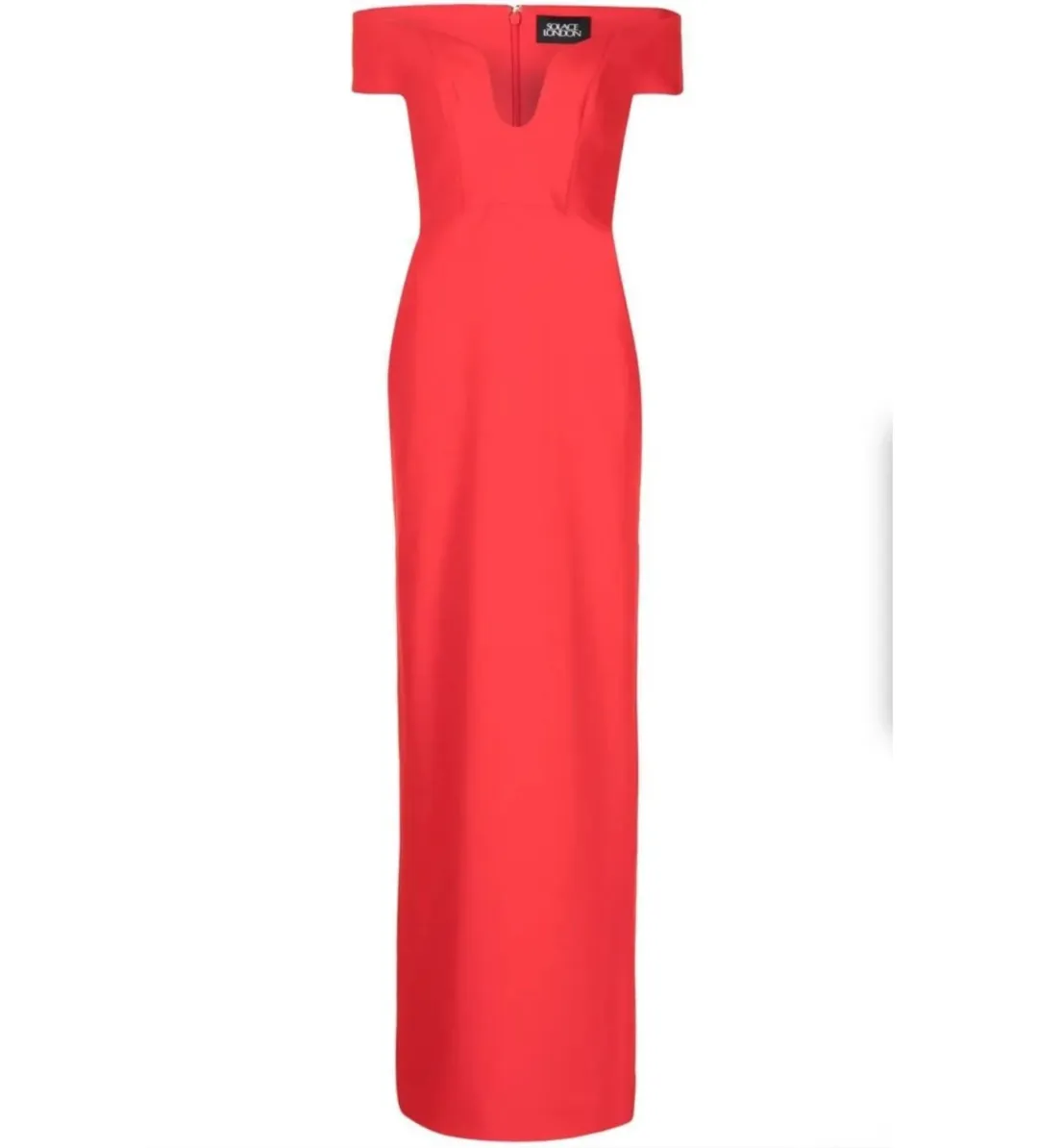 Solace London Marlowe Maxi Dress in Red Size 2 for rent on The Volte - main image