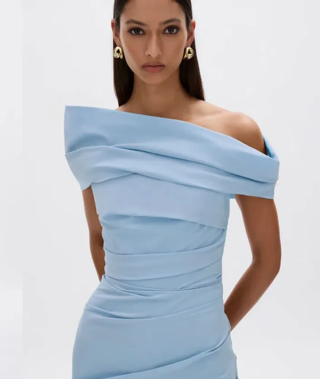 Rachel Gilbert Monique Gown in Sky Blue Size 1(8) for rent on The Volte - main image