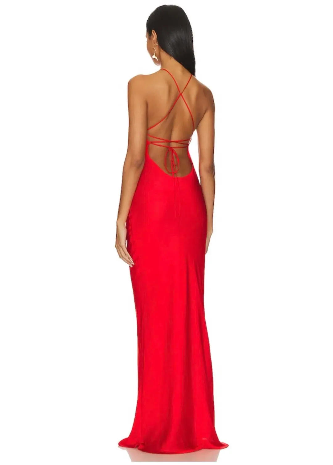 Line & Dot Kira Maxi Dress in Tomato Red REVOLVE for rent on The Volte - main image