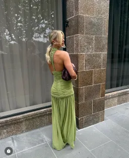 Christopher Esber / Orion Gown / Green-Olive / Size 10 for rent on The Volte - image 4