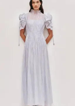 Aje Clara Maxi Dress in French Blue Size 10 for rent on The Volte - image 1