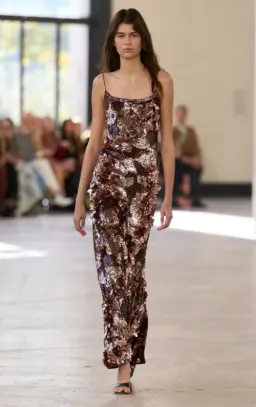 AJE Halo Midi Sequin Dress Size 6 for rent on The Volte - image 1