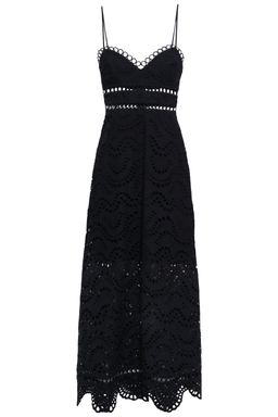 Zimmermann Jaya Wave Midi Dress Black Size 2 / Au 12 for rent on The Volte - image 3